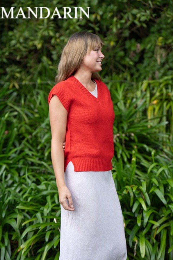 Lothlorian Cotton/Merino Evie Textured Vest image 1